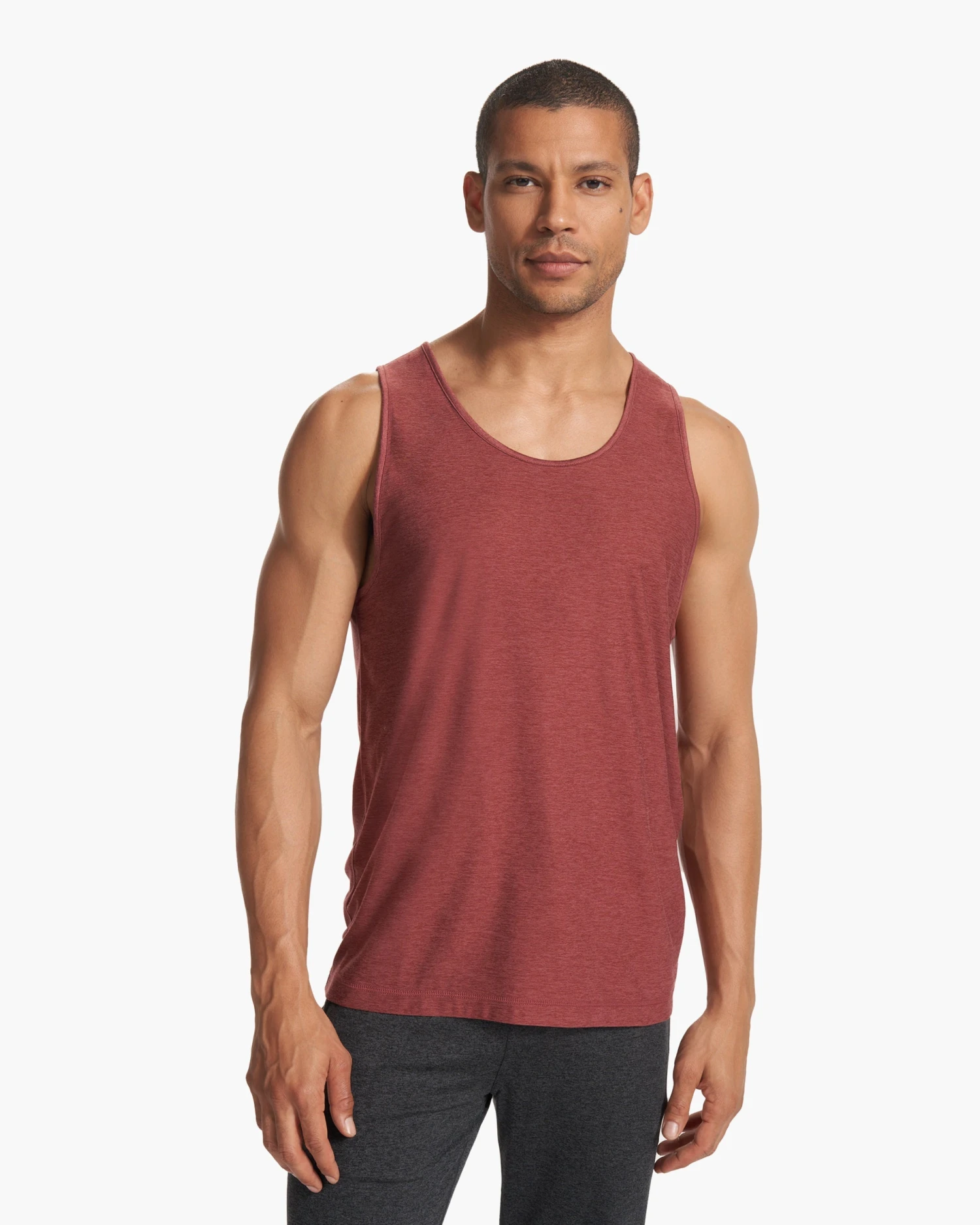 Strato Tech Tank | Earth Red Heather 2 Strato Tech Tank | Earth Red Heather - Image 2