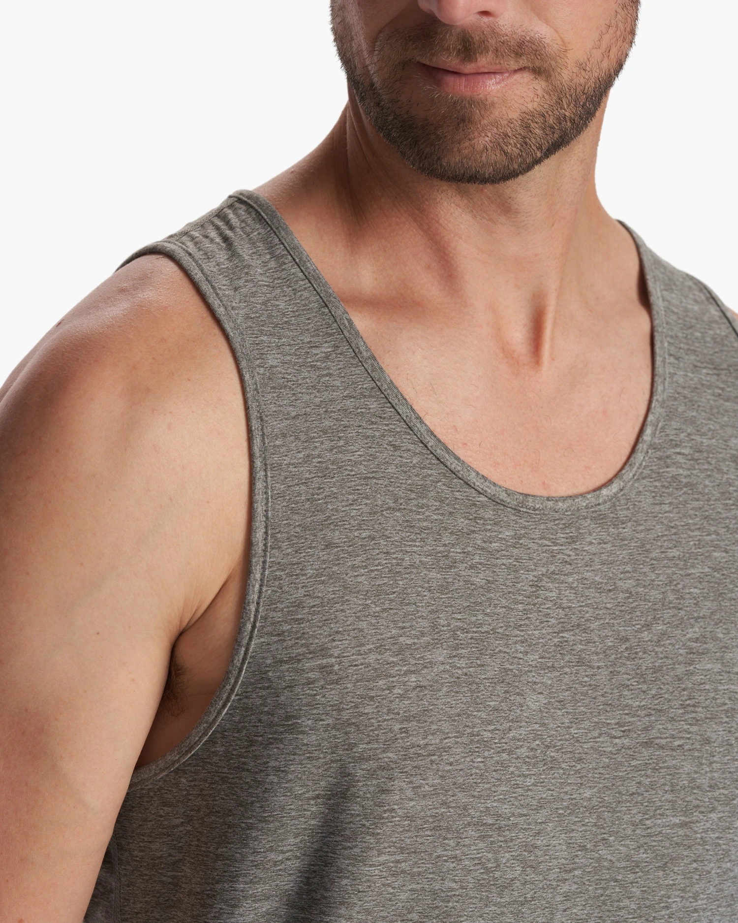 Strato Tech Tank | Heather Grey 3 Strato Tech Tank | Heather Grey - Image 3