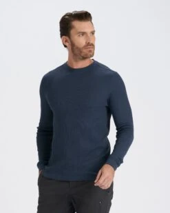 Waffle Crew | Indigo 8 Waffle Crew | Indigo -Vuori Clothing Store V176IND 2