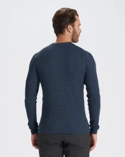 Waffle Crew | Indigo 9 Waffle Crew | Indigo -Vuori Clothing Store V176IND 3