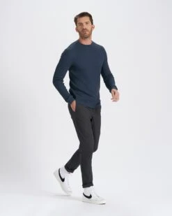 Waffle Crew | Indigo 11 Waffle Crew | Indigo -Vuori Clothing Store V176IND 4 FULL