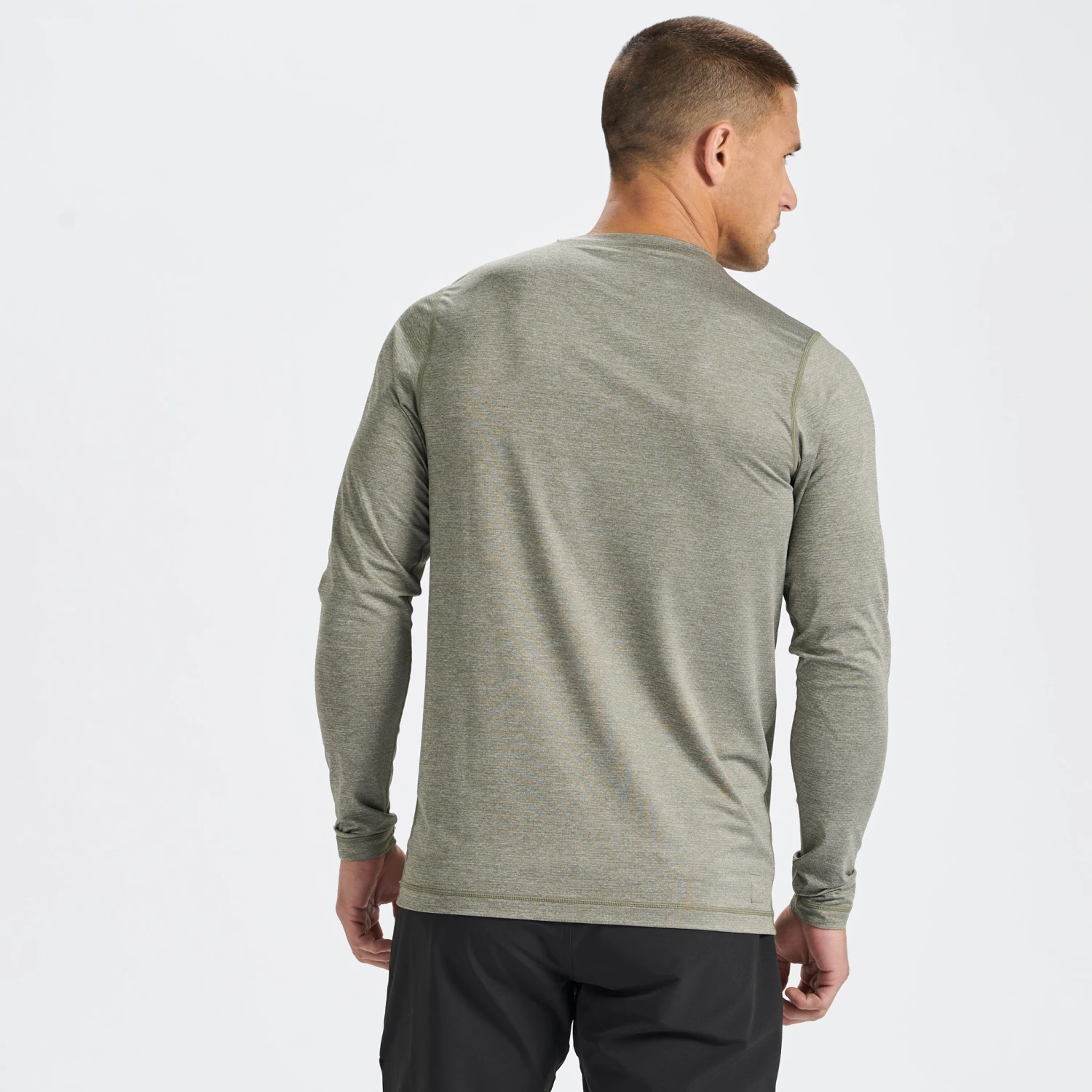 Long-Sleeve Tradewind Performance Tee | Army Heather 4 Long-Sleeve Tradewind Performance Tee | Army Heather - Image 4