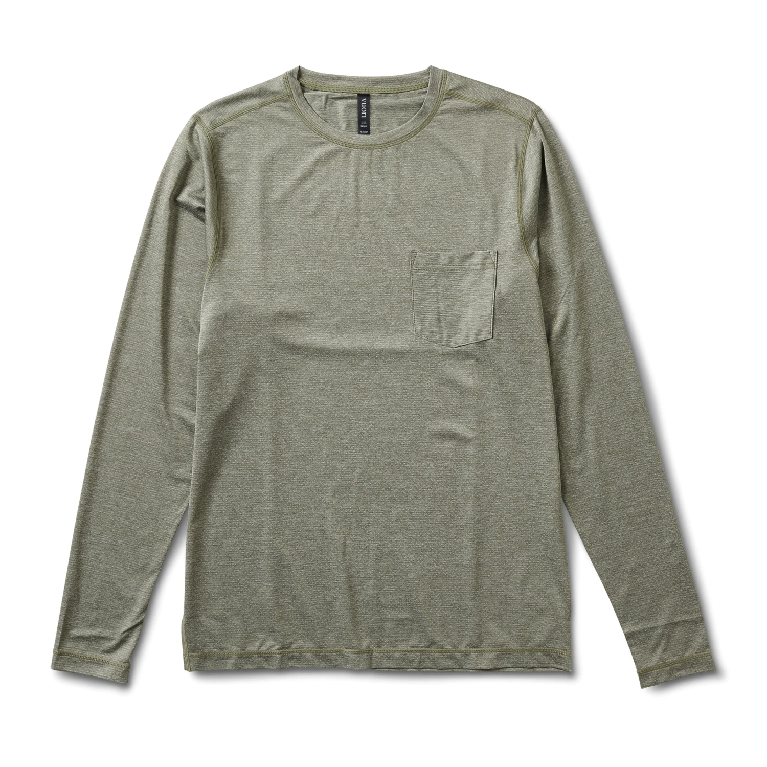 Long-Sleeve Tradewind Performance Tee | Army Heather 1 Long-Sleeve Tradewind Performance Tee | Army Heather