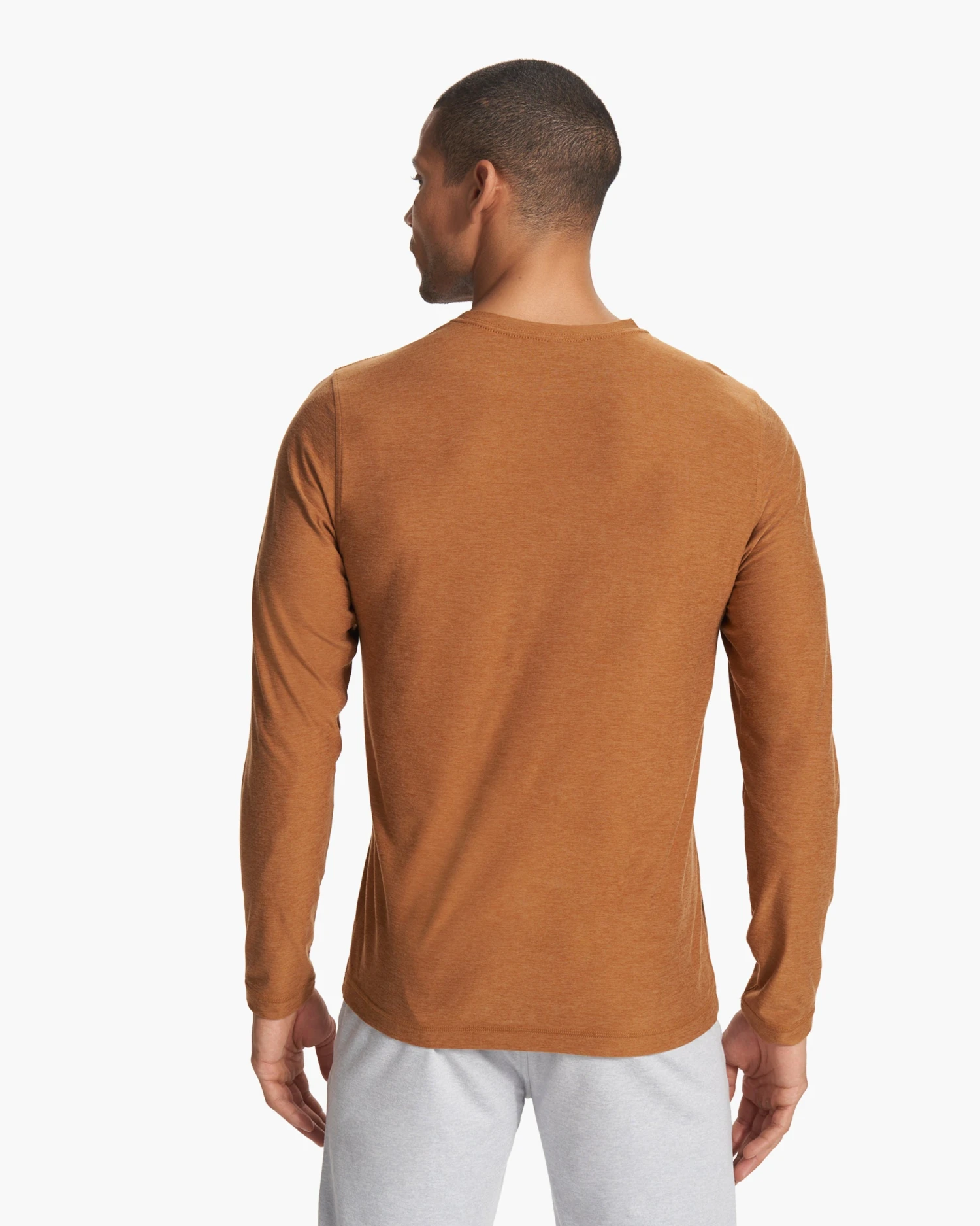 Long Sleeve Strato Tech Tee | Autumn Heather 4 Long Sleeve Strato Tech Tee | Autumn Heather - Image 4