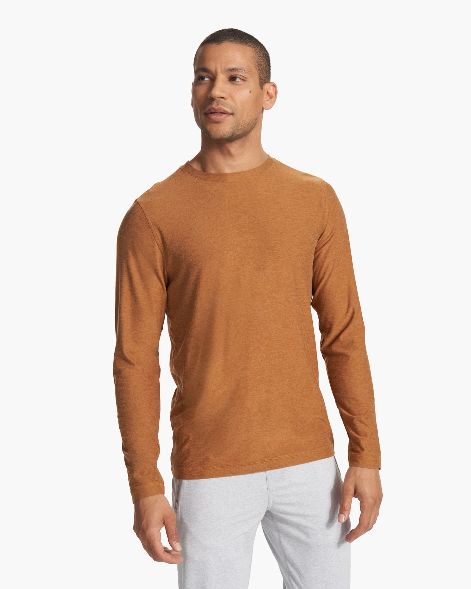 Long Sleeve Strato Tech Tee | Autumn Heather 2 Long Sleeve Strato Tech Tee | Autumn Heather - Image 2