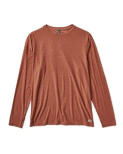 Long Sleeve Strato Tech Tee | Copper Heather