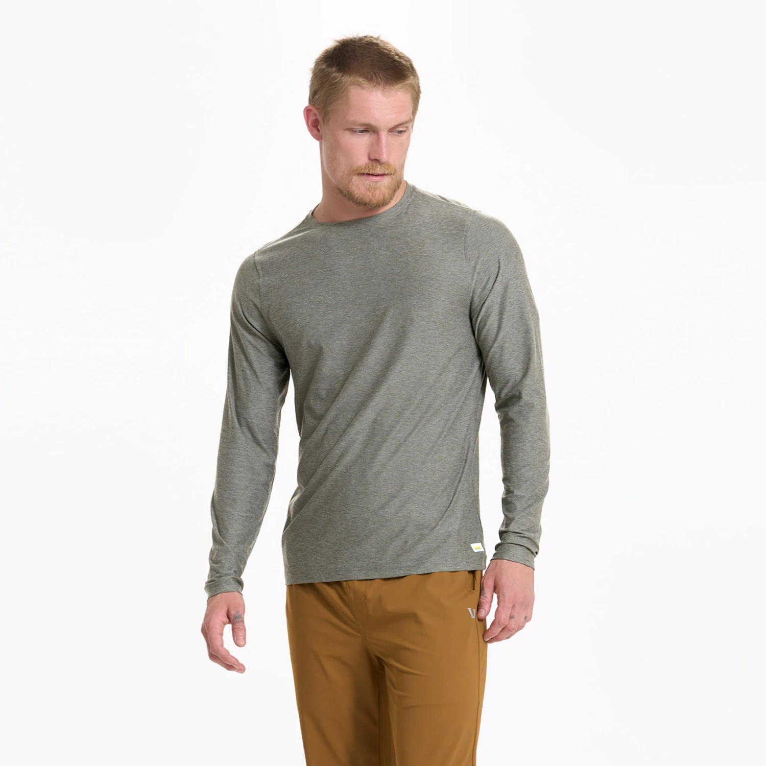 Long-Sleeve Strato Tech Tee | Dusty Pine Heather 3 Long-Sleeve Strato Tech Tee | Dusty Pine Heather - Image 3
