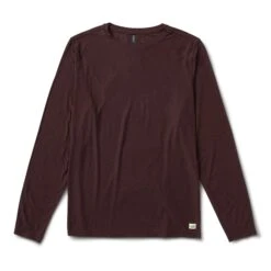 Long-Sleeve Strato Tech Tee | Oxblood Heather