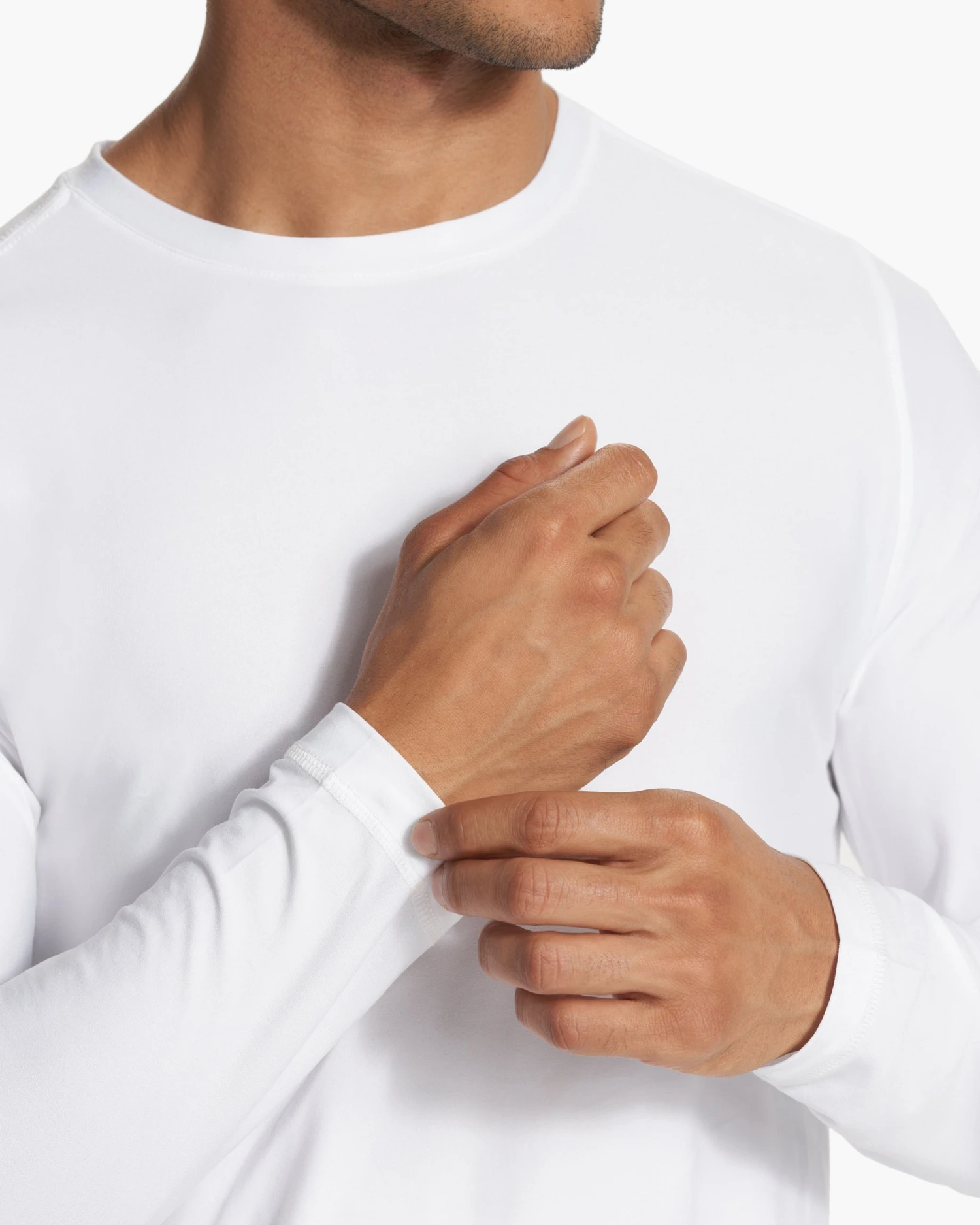 Long Sleeve Strato Tech Tee | White 3 Long Sleeve Strato Tech Tee | White - Image 3