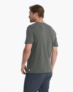 The Rise Tee | Dusty Pine -Vuori Clothing Store V182DST 03442