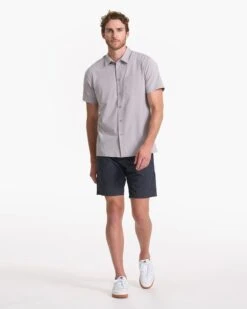 Short Sleeve Bridge Button Down | Fog -Vuori Clothing Store V184FOG SP23 M ECOMM TOPS FULL 2591 1x1 cb92c291 46b6 4c21 a0c5 8962f5ea299f