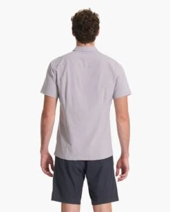 Short Sleeve Bridge Button Down | Fog -Vuori Clothing Store V184FOG SP23 M ECOMM TOPS TOP 2638 1x1 e219a74c 1af9 4bc8 aa36 0345bf3f6e57