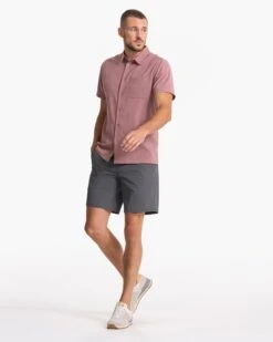 Short Sleeve Bridge Button Down | Light Terracotta Dagger 11 Short Sleeve Bridge Button Down | Light Terracotta Dagger -Vuori Clothing Store V184LTD SP23 M ECOMM TOPS TOP 5308 1X1 1e6b9b49 0b29 452c b7c4 32f33da5cd2b