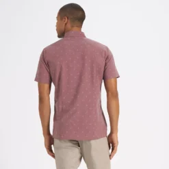 Short-Sleeve Bridge Button Down | Terracotta Bird -Vuori Clothing Store V184TBI 3