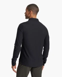 Long Sleeve Ace Button Down | Black -Vuori Clothing Store V185BLK FA23 M ECOMM TOPS BACK TOPS 5