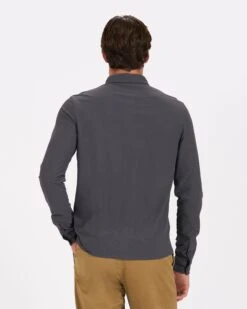 Long-Sleeve Ace Button-Down | Charcoal -Vuori Clothing Store V185CCL 3