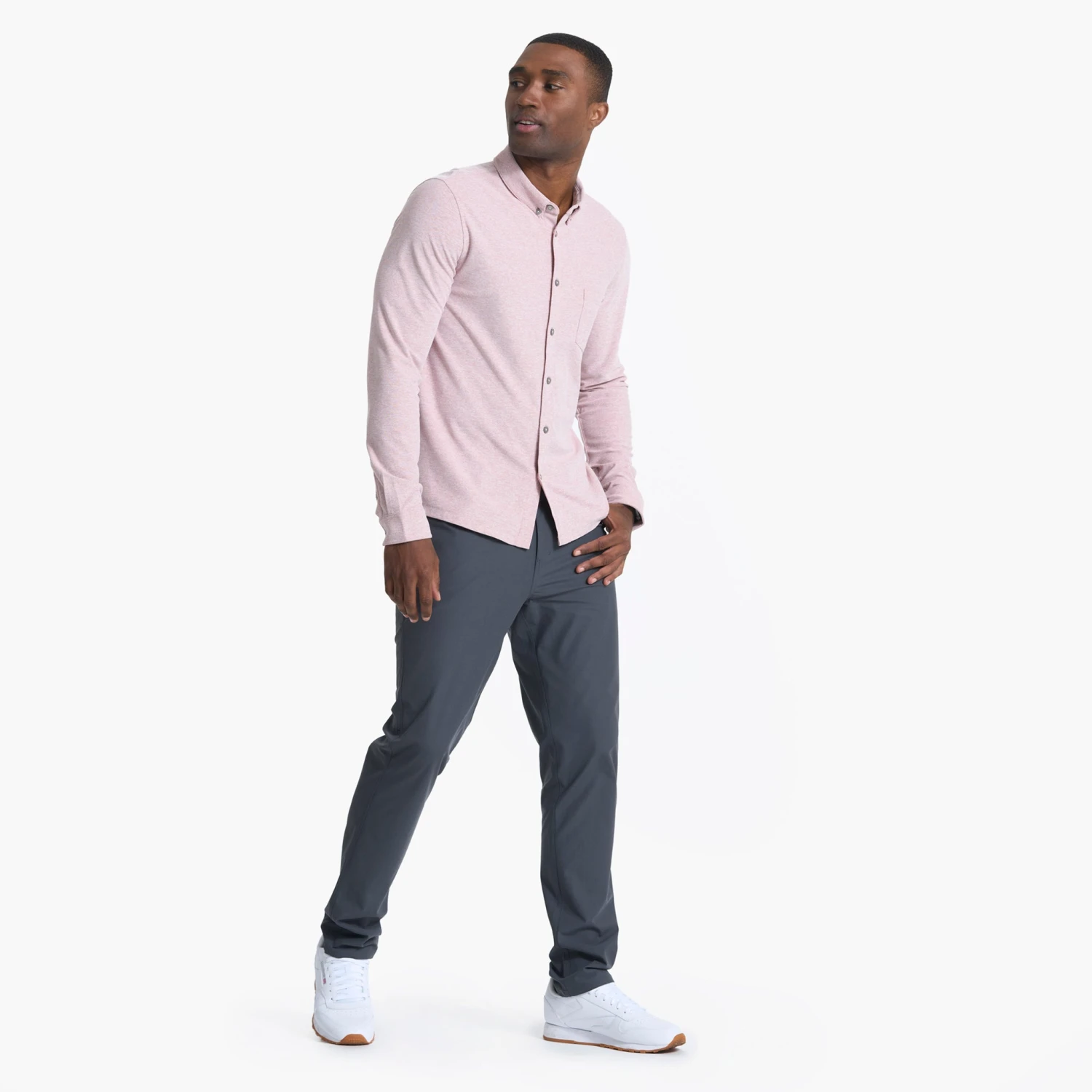 Long Sleeve Ace Button Down | Saltwater Red 5 Long Sleeve Ace Button Down | Saltwater Red - Image 5