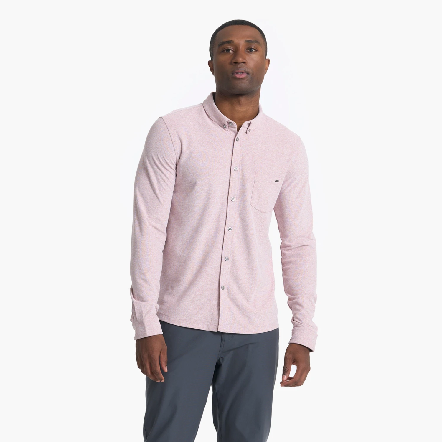 Long Sleeve Ace Button Down | Saltwater Red 2 Long Sleeve Ace Button Down | Saltwater Red - Image 2