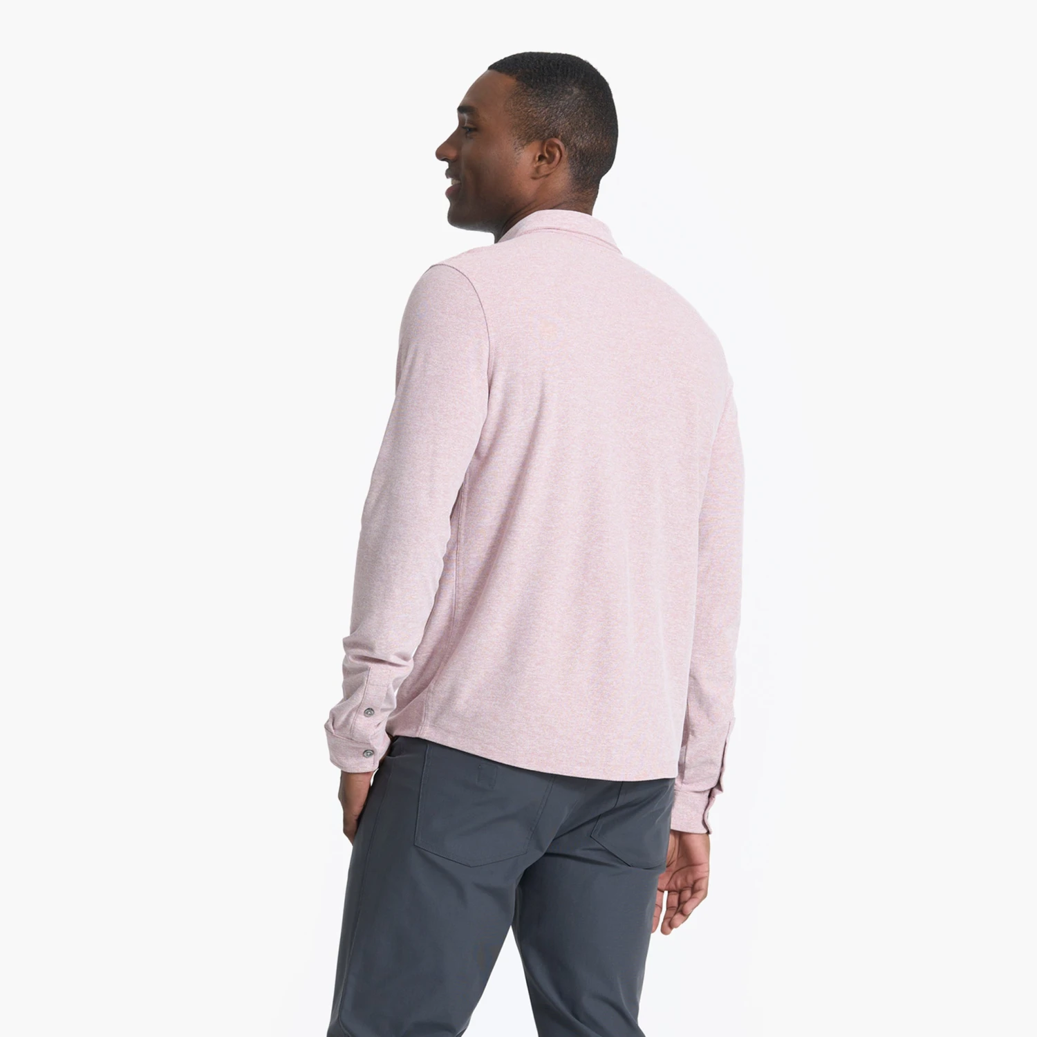 Long Sleeve Ace Button Down | Saltwater Red 4 Long Sleeve Ace Button Down | Saltwater Red - Image 4