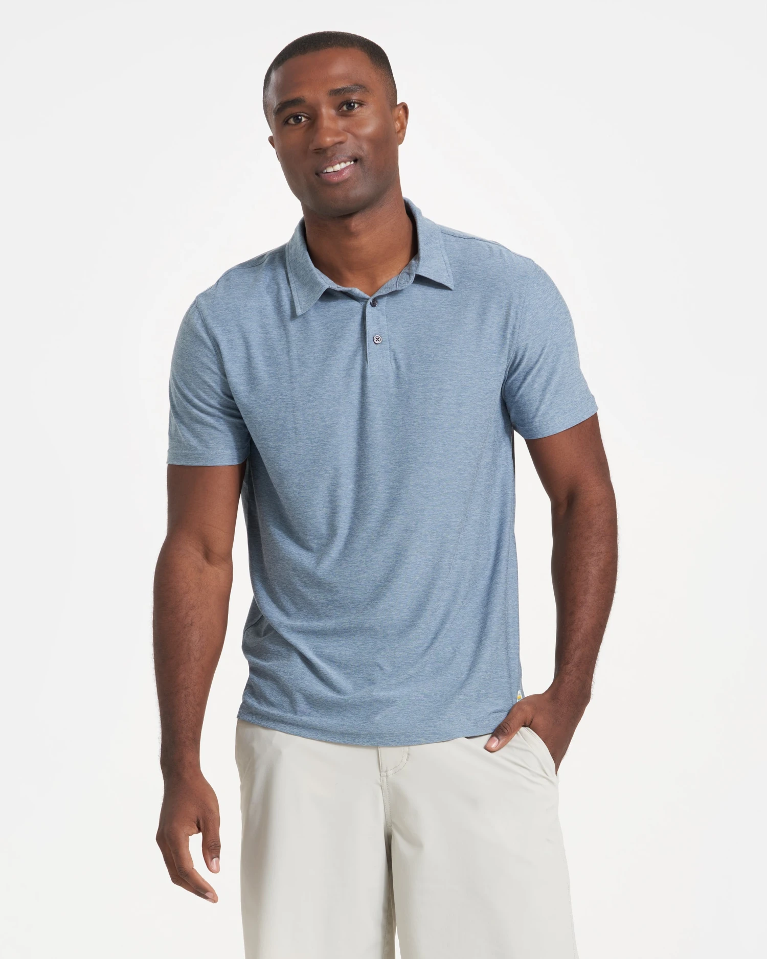 Strato Tech Polo | Cloud Heather 2 Strato Tech Polo | Cloud Heather - Image 2