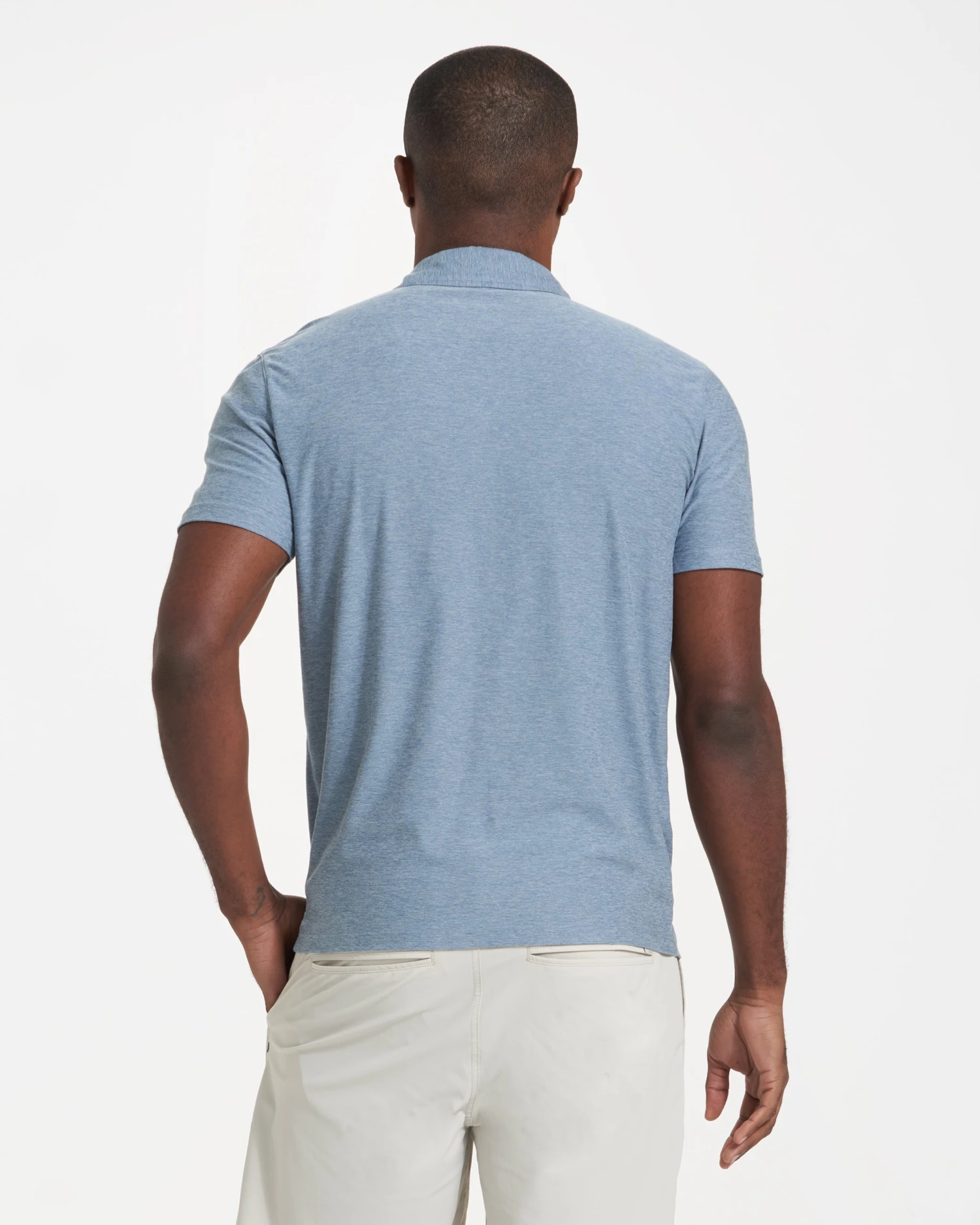 Strato Tech Polo | Cloud Heather 5 Strato Tech Polo | Cloud Heather - Image 5