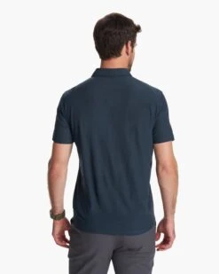 Strato Tech Polo | Navy Heather -Vuori Clothing Store V188HNV 3
