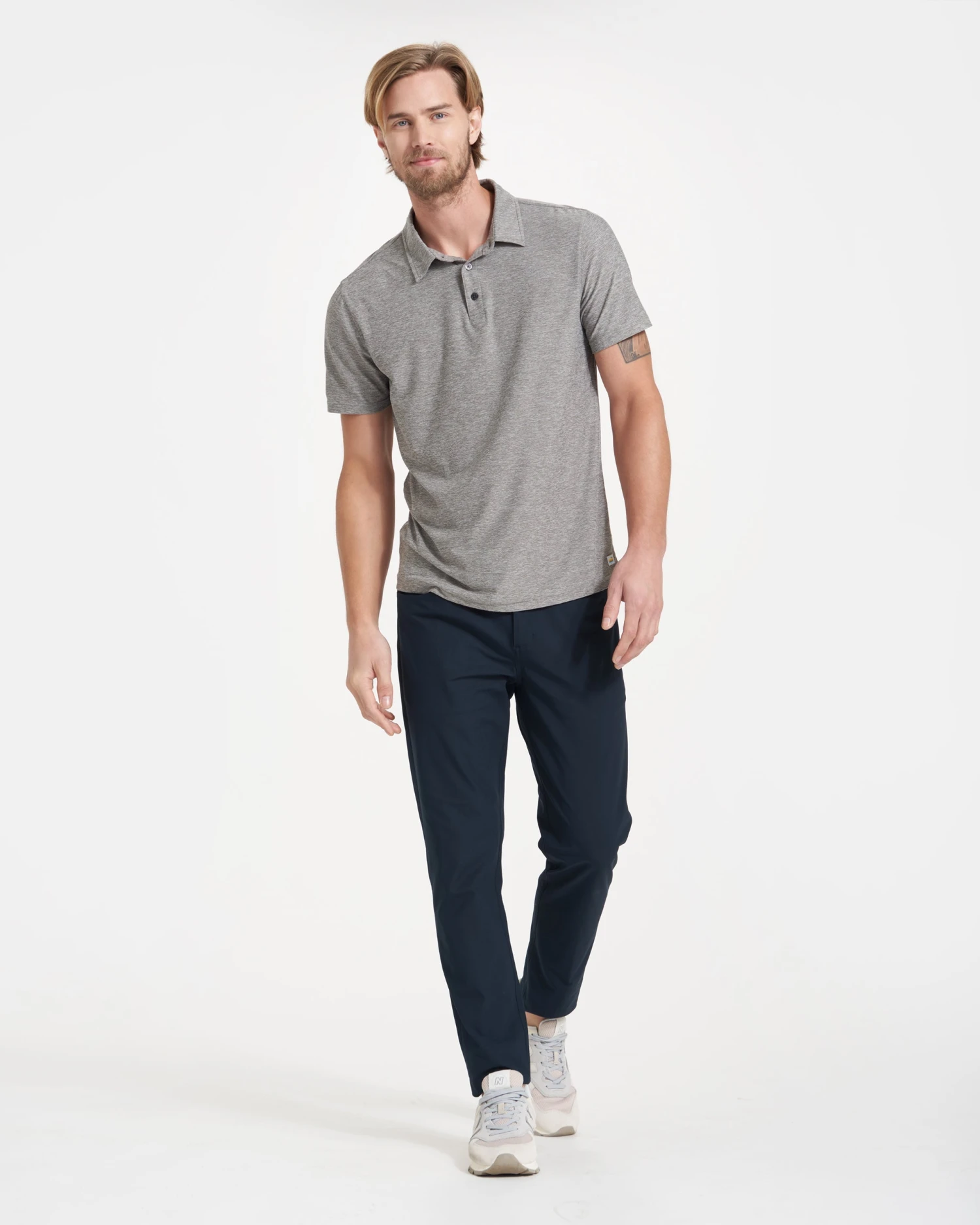 Strato Tech Polo | Heather Grey 5 Strato Tech Polo | Heather Grey - Image 5