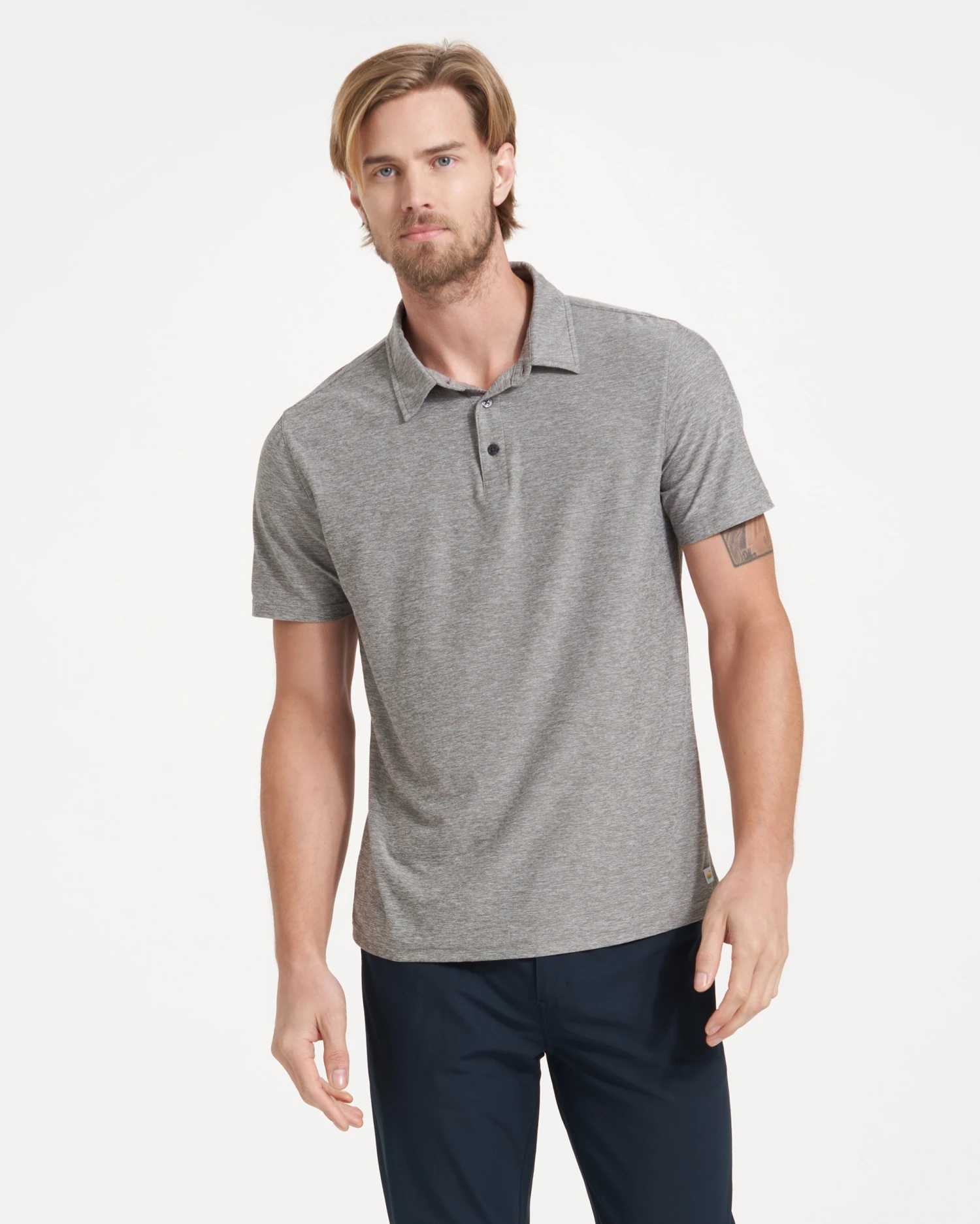 Strato Tech Polo | Heather Grey 2 Strato Tech Polo | Heather Grey - Image 2