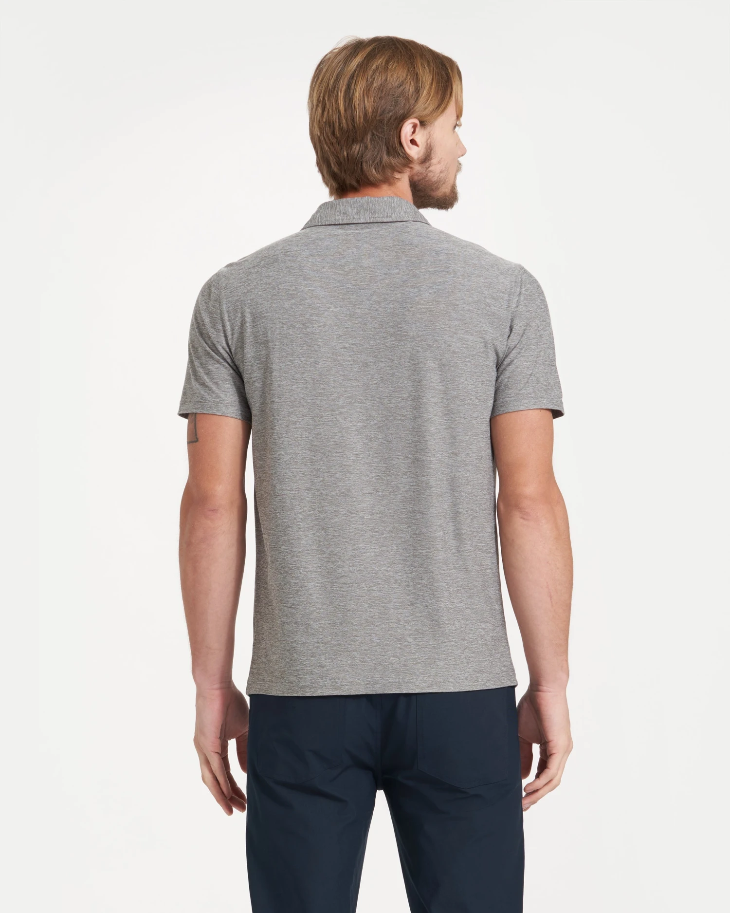 Strato Tech Polo | Heather Grey 4 Strato Tech Polo | Heather Grey - Image 4