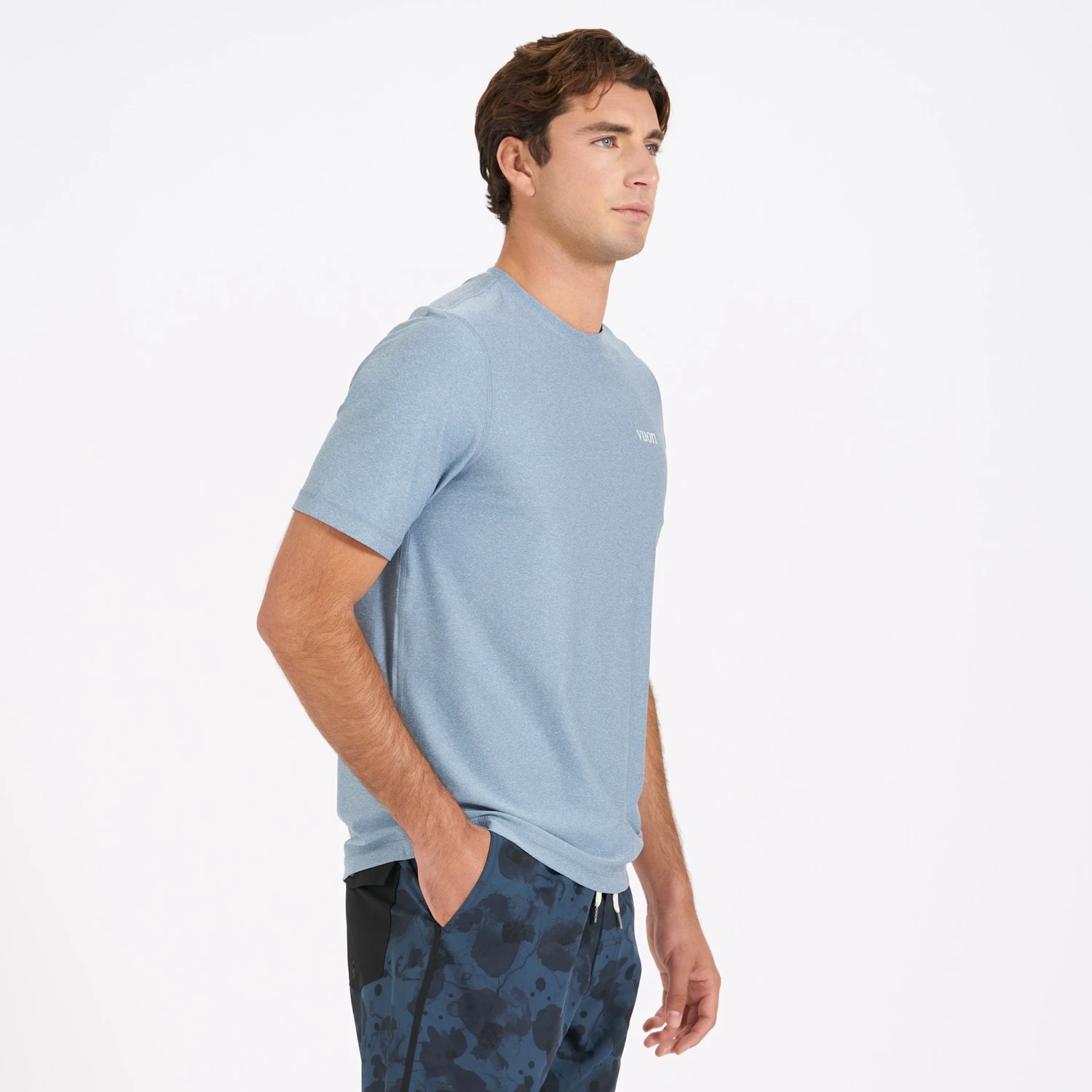 Short-Sleeve Uluwatu 2.0 Water Tee | Cloud Heather 3 Short-Sleeve Uluwatu 2.0 Water Tee | Cloud Heather - Image 3