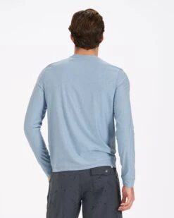 Long-Sleeve Uluwatu 2.0 Water Tee | Cloud Heather -Vuori Clothing Store V190HCL 2