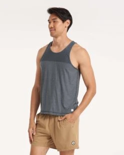 Grandview Tech Tank | Black Heather 6 Grandview Tech Tank | Black Heather -Vuori Clothing Store V198HBK 2915
