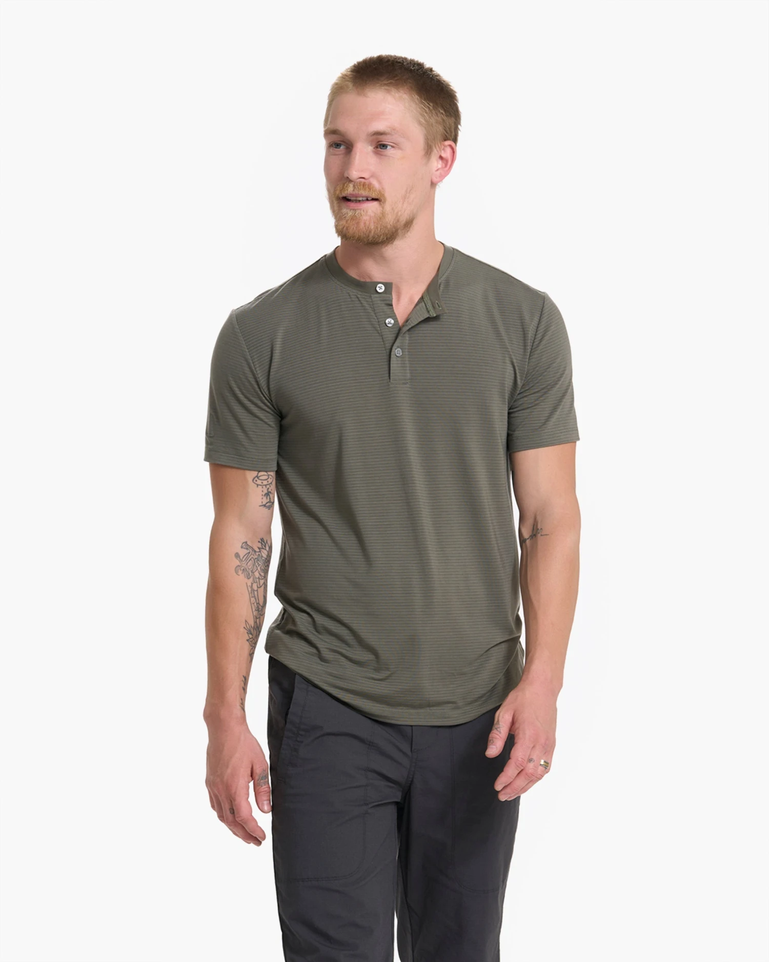 Linear Henley | Oregano 3 Linear Henley | Oregano - Image 3