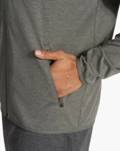 Sunday Element Jacket | Dusty Pine Heather -Vuori Clothing Store V215HDY FA23 M ECOMM jackets DETAIL 10