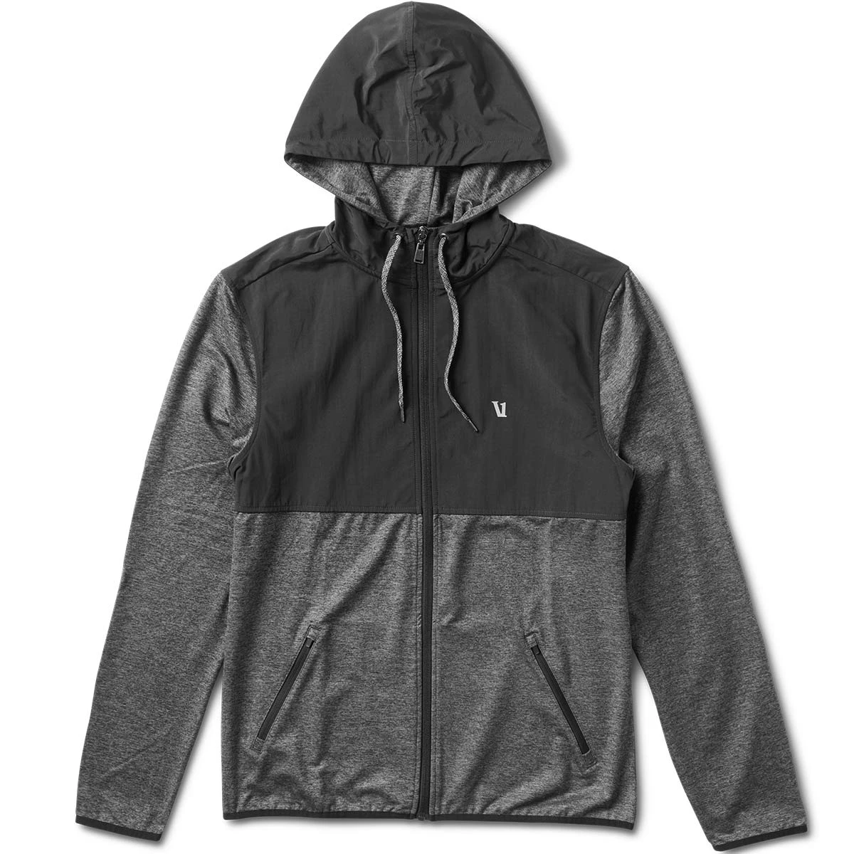 Element's Zip Hoodie | Heather Charcoal / Black 1 Element's Zip Hoodie | Heather Charcoal / Black