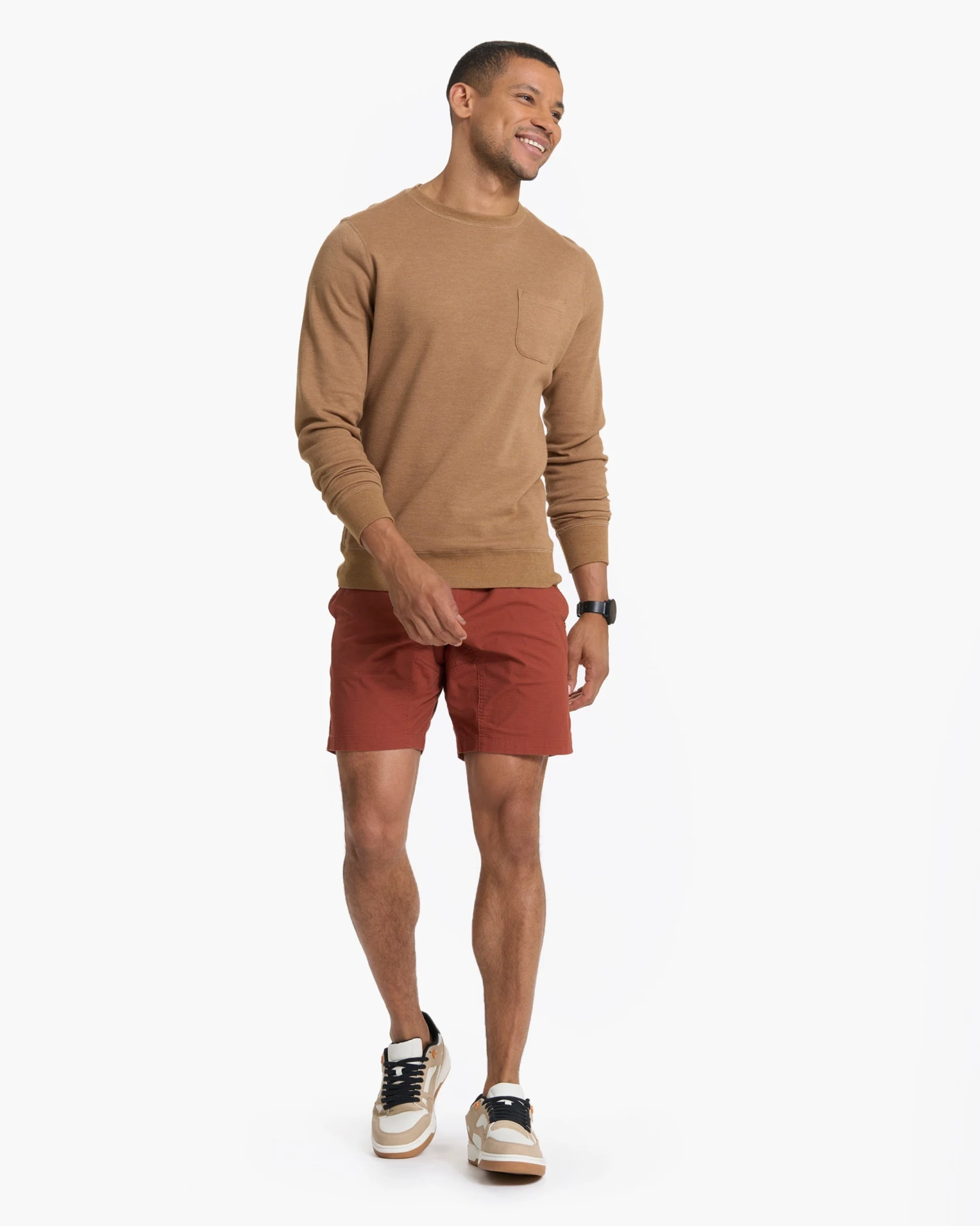 Jeffreys Pullover | Camel Heather 5 Jeffreys Pullover | Camel Heather - Image 5