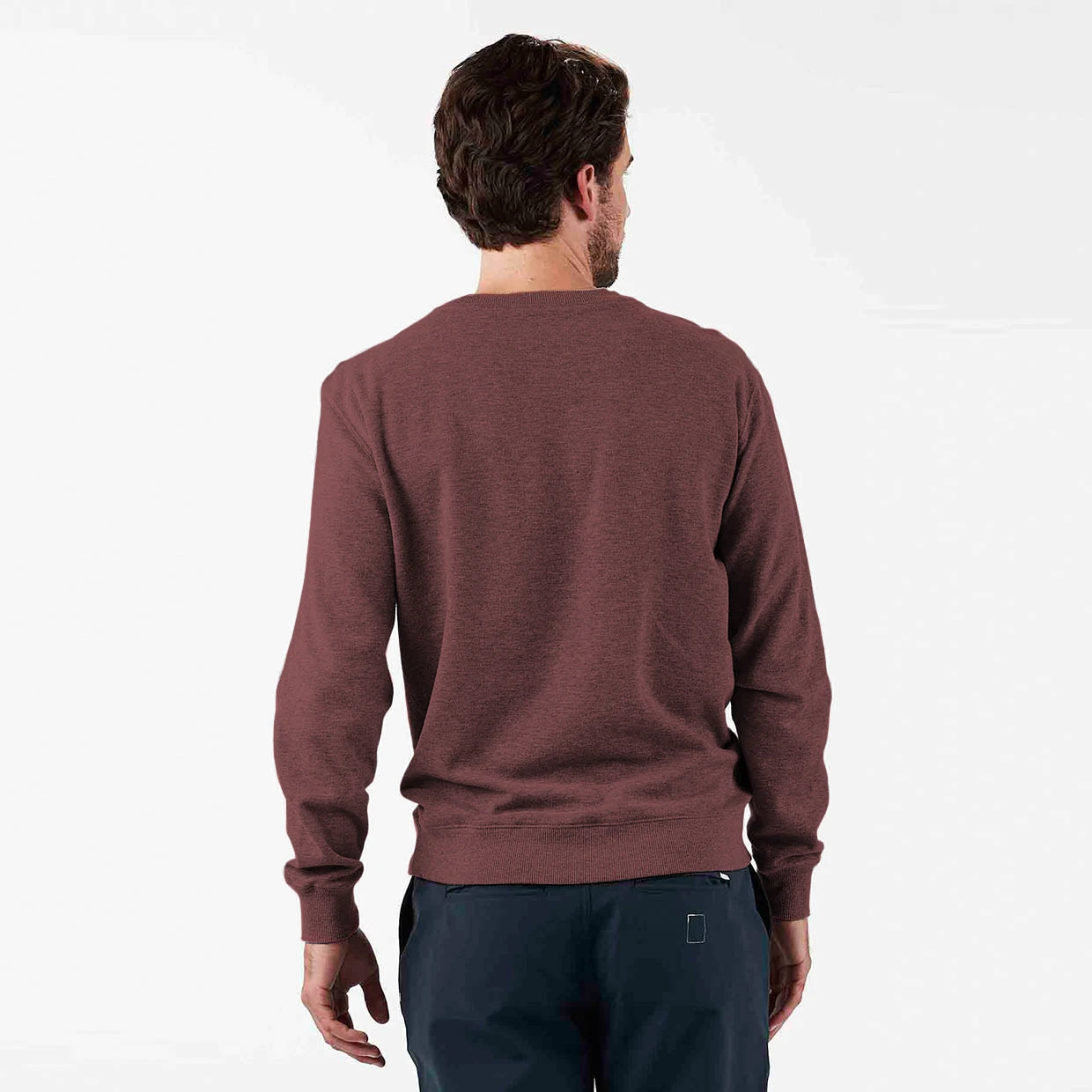Jeffreys Pullover | Fig Heather 1 Jeffreys Pullover | Fig Heather