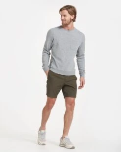 Jeffreys Pullover | Heather Grey -Vuori Clothing Store V218HTG 2079