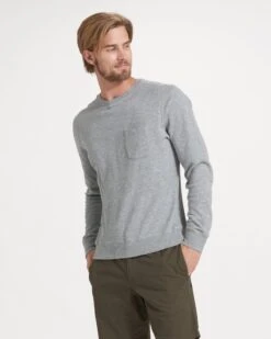 Jeffreys Pullover | Heather Grey -Vuori Clothing Store V218HTG 2113