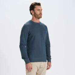 Jeffreys Pullover | Indigo Heather 7 Jeffreys Pullover | Indigo Heather -Vuori Clothing Store V218HTI 2