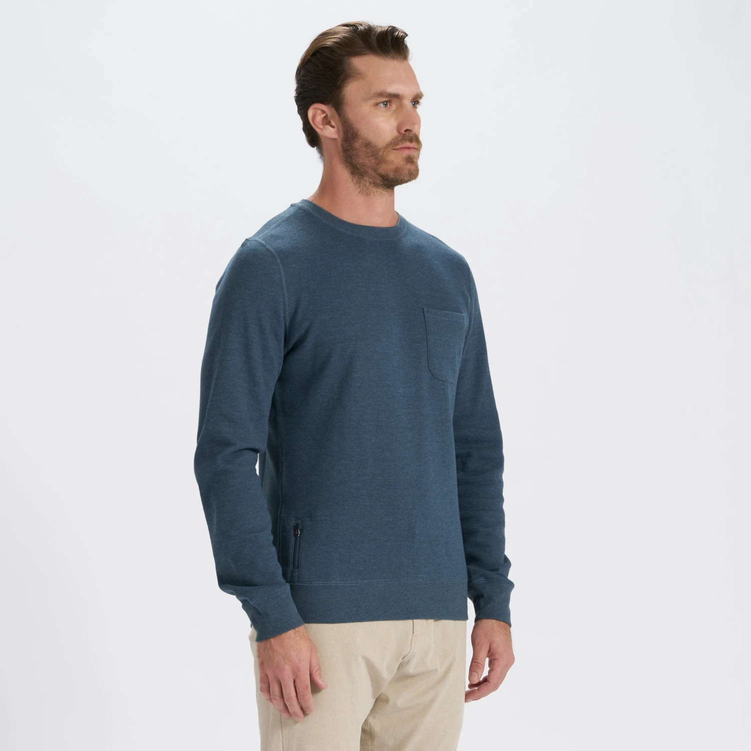 Jeffreys Pullover | Indigo Heather 3 Jeffreys Pullover | Indigo Heather - Image 3