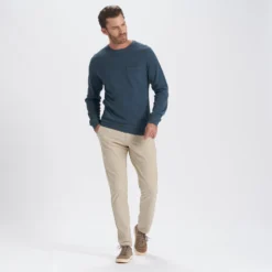 Jeffreys Pullover | Indigo Heather 9 Jeffreys Pullover | Indigo Heather -Vuori Clothing Store V218HTI 4