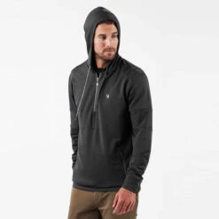 Zion Half Zip | Black -Vuori Clothing Store V219BLK 3