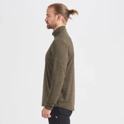 Ease Performance Half Zip | Evergreen Heather -Vuori Clothing Store V221HEV 2 update