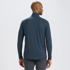 Ease Performance Half Zip | Indigo Heather -Vuori Clothing Store V221HTI 3