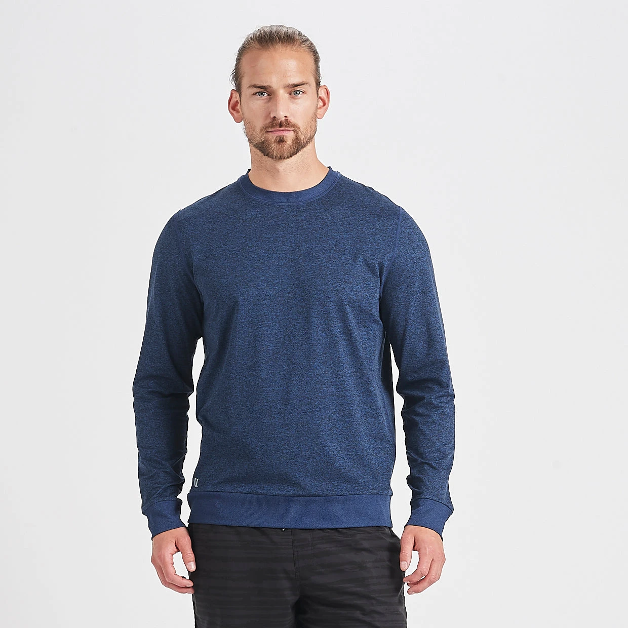 Ponto Performance Crew | Navy Heather 2 Ponto Performance Crew | Navy Heather - Image 2