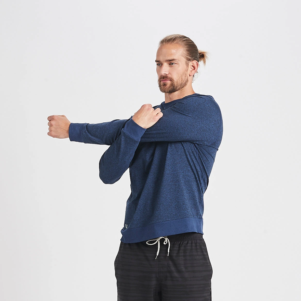 Ponto Performance Crew | Navy Heather 4 Ponto Performance Crew | Navy Heather - Image 4