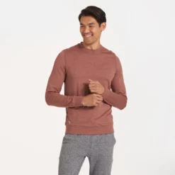 Ponto Performance Crew | Terracotta Heather -Vuori Clothing Store V224HTE 3316