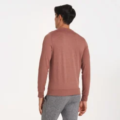 Ponto Performance Crew | Terracotta Heather -Vuori Clothing Store V224HTE 3332