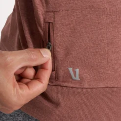 Ponto Performance Crew | Terracotta Heather -Vuori Clothing Store V224HTE 3340